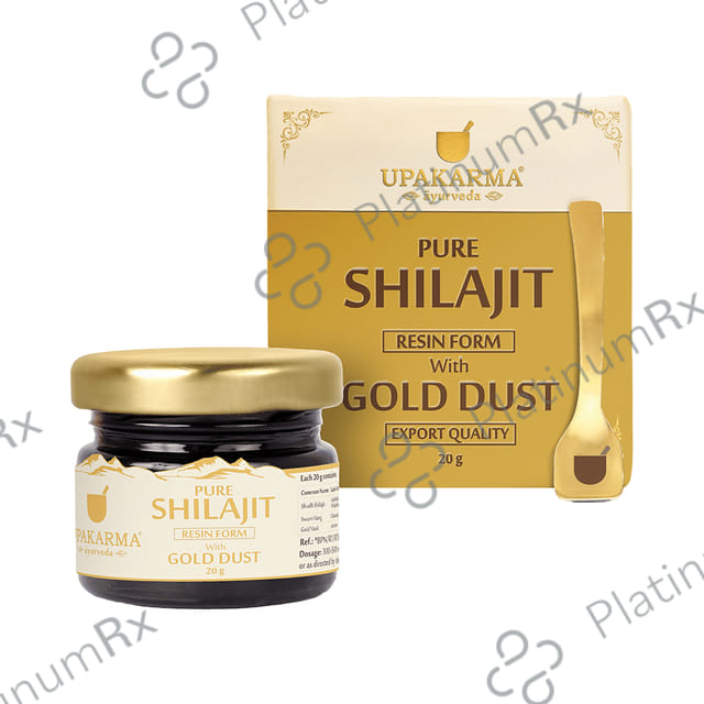 Upakarma Ayurveda Pure Shilajit Resin Form with Gold Dust 20gm