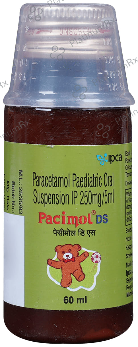 Pacimol DS 250mg Oral Suspension 60ml