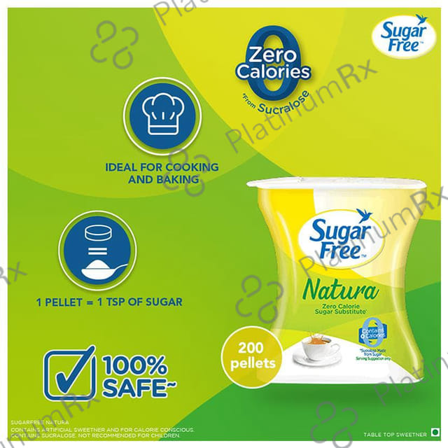 Sugar Free Natura Low Calorie Sucralose Sweetener Pellets 200s