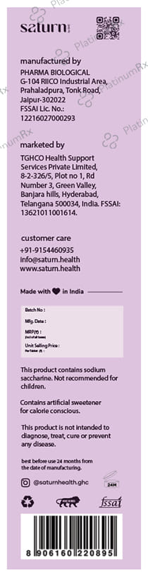 Saturn Effervescent Tablet Vitamin C
