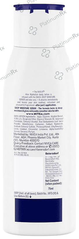 Nivea Aloe Hydration Body Lotion 75ml