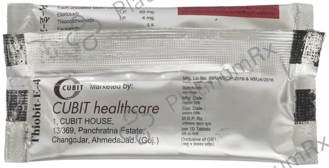 Thiobit E 60mg/4mg Tablet