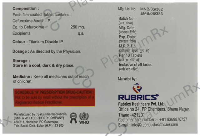 Cefobrics 250 Tablet