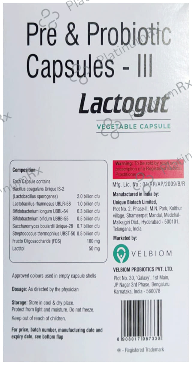 Velbiom Lactogut Vegicap 10s