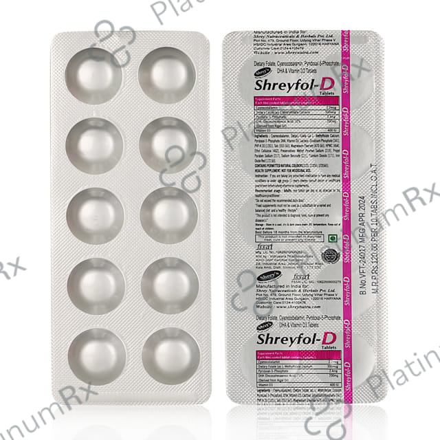 Shreyfol D Tablet 10s