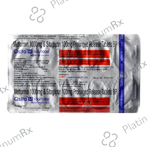 Qsita M 100/1000mg Tablet 15s
