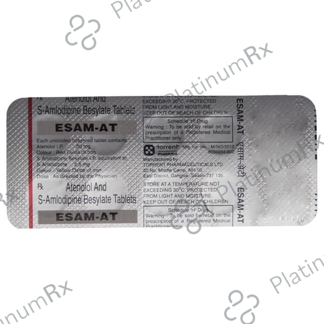 Esam AT 2.5/50mg Tablet 10s