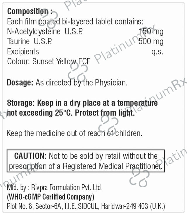 Nephrozy 150/500mg Tablet 10s