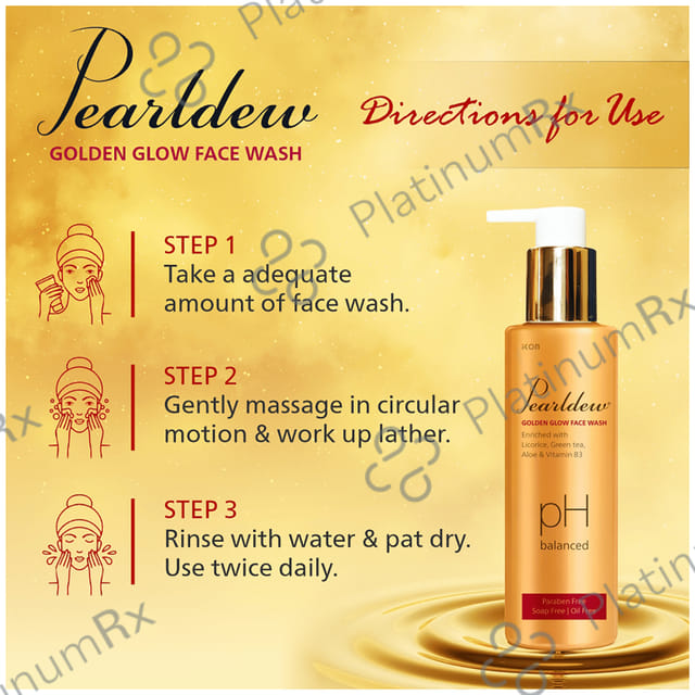 Pearldew Golden Glow Face Wash