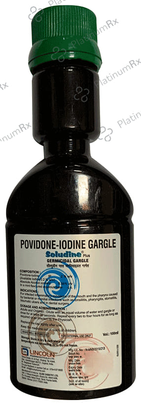 Soludine Plus Germicidal Gargle 100ml
