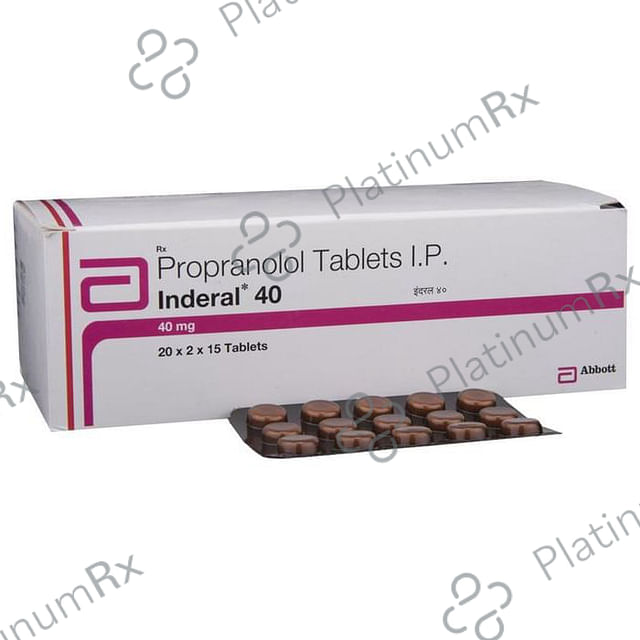 Inderal 40mg Tablet 15s