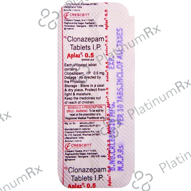 Aplaz 0.5mg Tablet