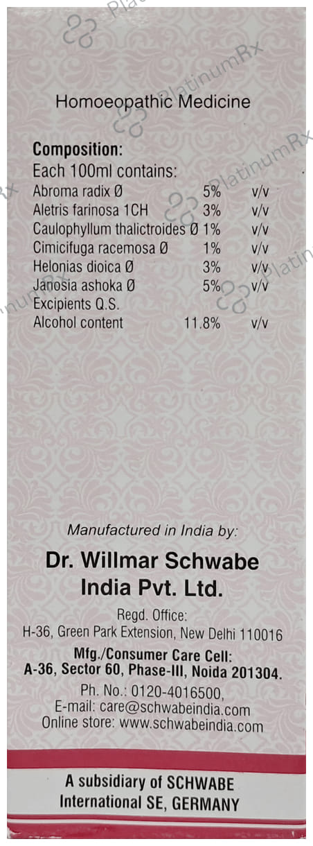 Dr Willmar Schwabe India Hertone Syrup Sugar Free