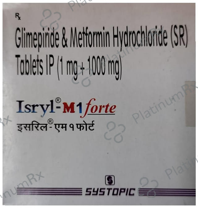 Isryl M 1 Forte 1/1000mg Tablet SR 15s