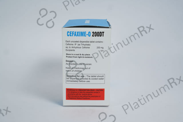 Cefaxime O 200mg Tablet DT 10s