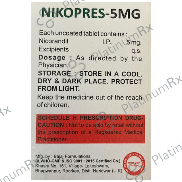 Nikopress 5mg Tablet