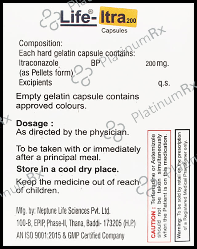 Life Itra 200mg Capsule 10s