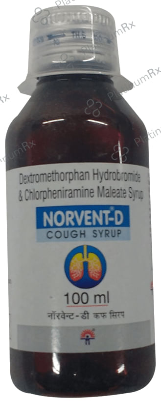Norvent D 4/10mg Cough Syrup 100ml