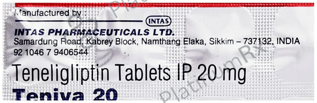 Teniva 20mg Tablet 20s