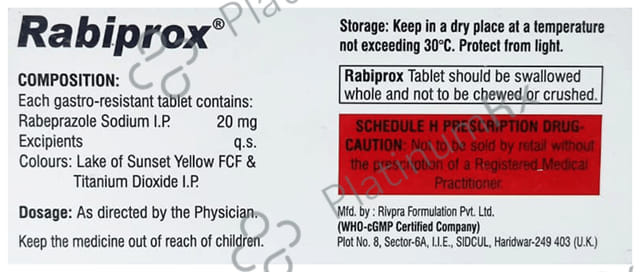 Rabiprox 20mg Tablet