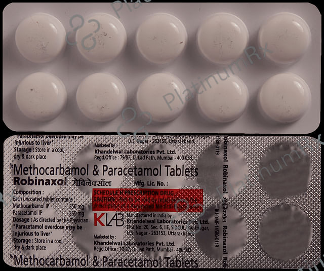Robinaxol 350/250mg Tablet 10s