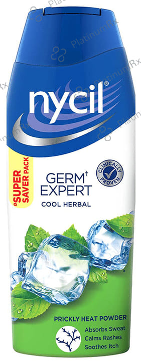 Nycil Germ Expert Prickly Heat Cool Herbal Powder