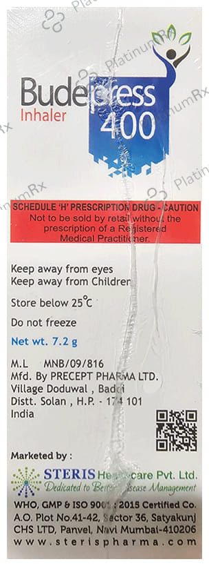 Budepress 6/400mcg Inhaler 120MDI