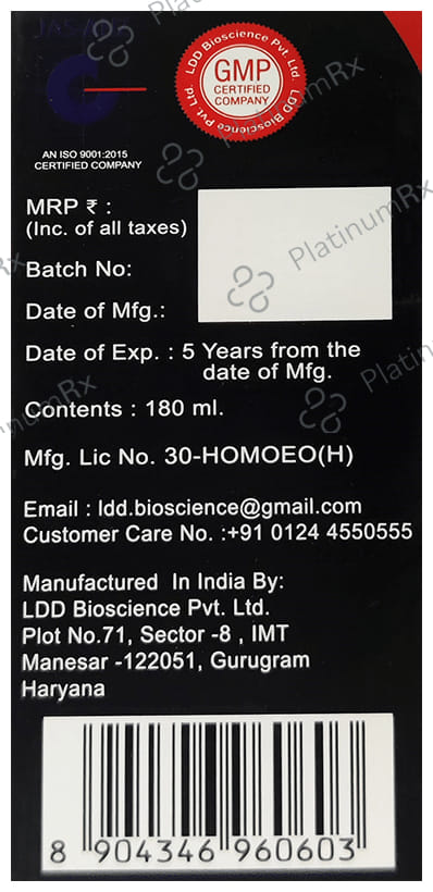 LDD Bioscience Tone-Max Syrup 180 ml