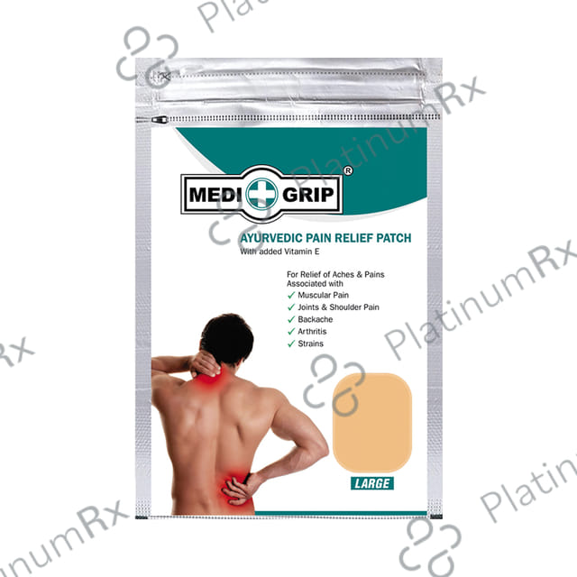 Medigrip Ayurvedic Pain Relief Patch Large Brown 20 patches