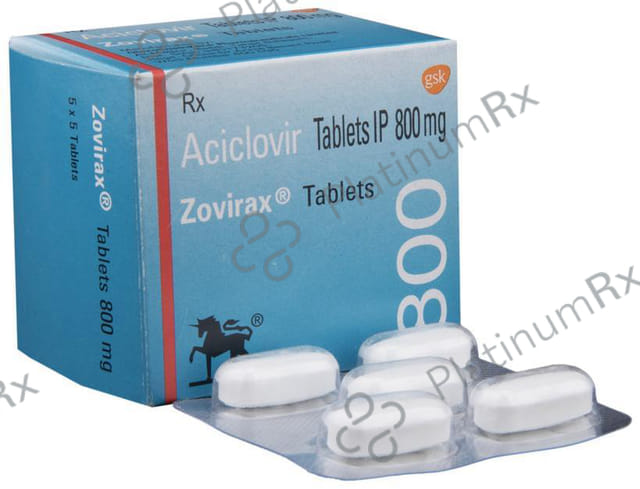 Zovirax 800mg Tablet 5s