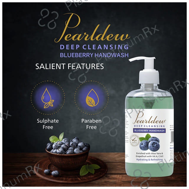 Pearldew Deep Cleansing Blueberry Handwash (500ml Each) 1 Bottle