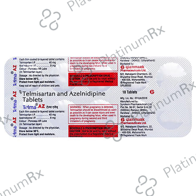 Telma AZ 8/40mg Tablet 10s