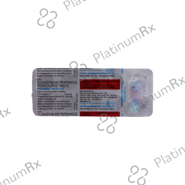 Provanol Forte 0.25mg/20mg Tablet