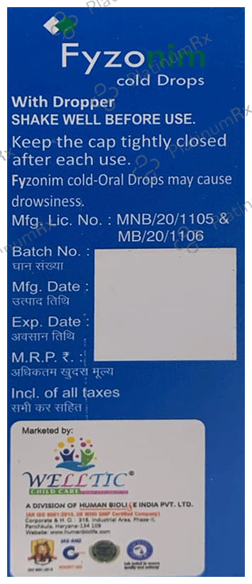 Fyzonim Cold Oral Drops