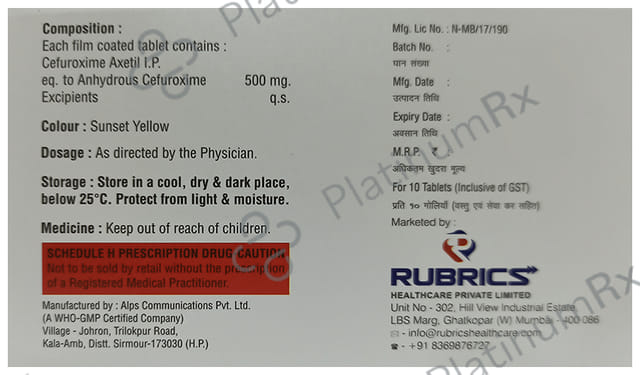 Cefobrics 500 Tablet