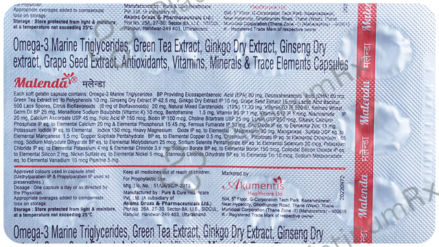 Malenda Soft Gelatin Capsule 10s
