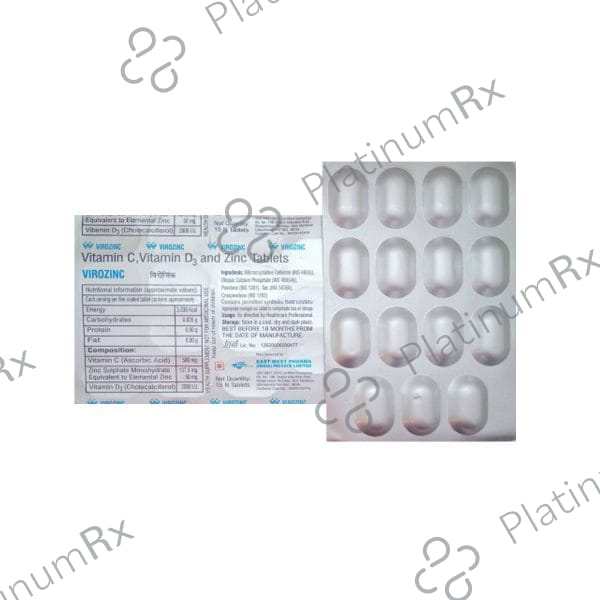 Virozinc Tablet 15s