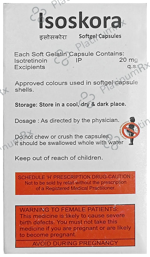 Isoskora 20mg Capsule