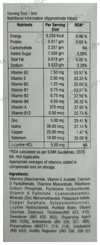 Suprazinc Syrup 150ml