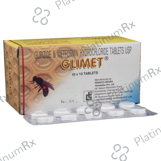 Glimet 2.5/250mg Tablet 10s