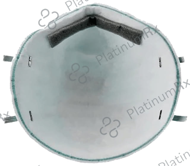 3M N95 1860 Health Care Particulate Respirator & Surgical Mask Teal Blue