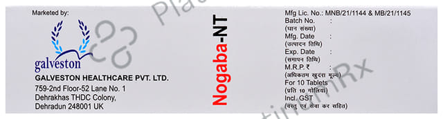 Nogaba NT 400/10mg Tablet 10s
