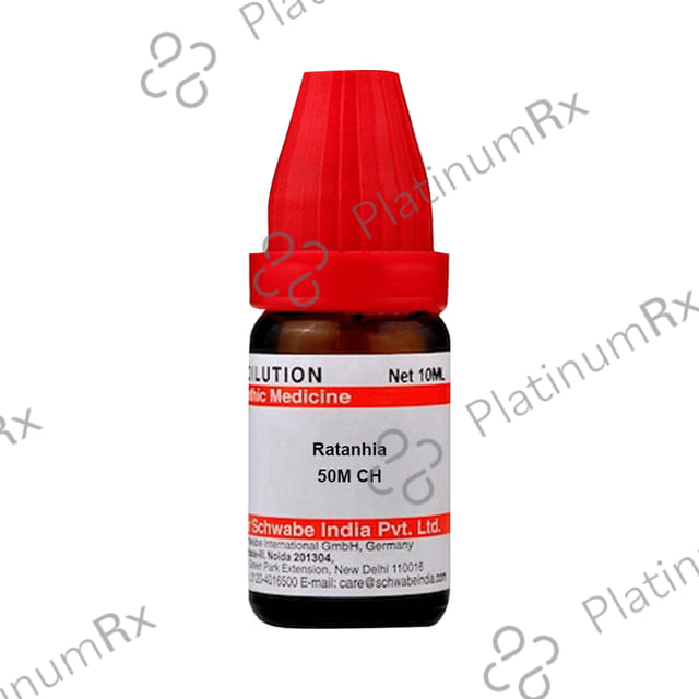 Dr Willmar Schwabe India Ratanhia Dilution 50M CH