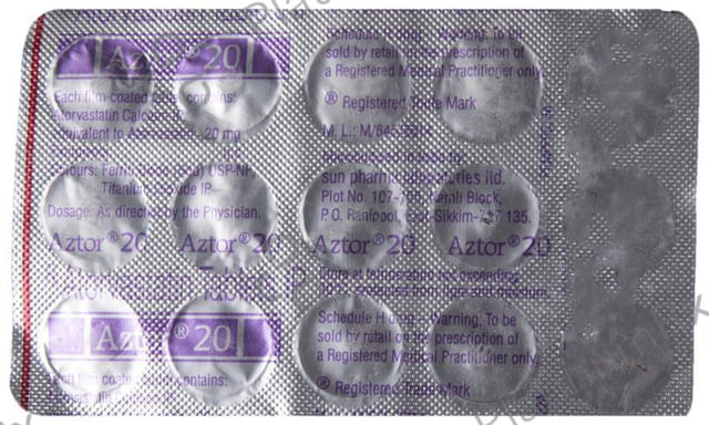 Aztor 20mg Tablet 15s
