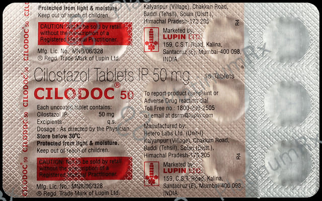 Cilodoc 50mg Tablet 15s