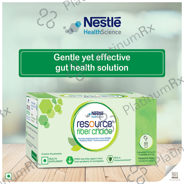 Nestle Resource Fiber Choice, Partially Hydrolyzed Guar Gum (PHGG), Prebiotic Fiber + Immunonutrients (6.2gm Each)