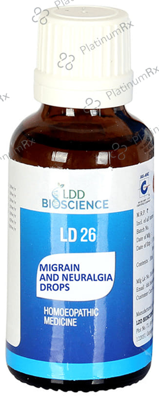 LDD Bioscience LD 26 Migrain & Neuralgia Drop