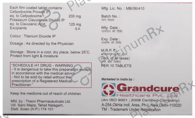 Grandcef-CV Tablet