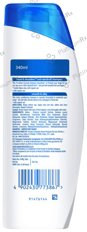 Head & Shoulders Anti-Dandruff Smooth & Silky Shampoo 340 ml