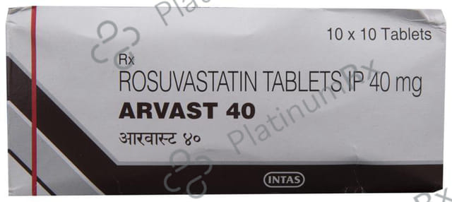 Arvast 40mg Tablet 10s